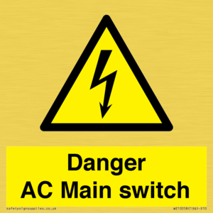 Danger AC Main switch 